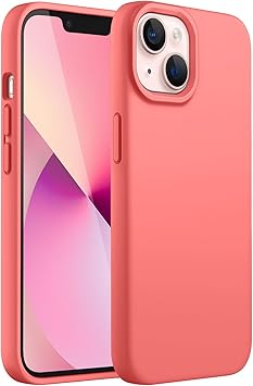 🌸 Soft Silicone Back Cover – Elegant Coral Edition 💖