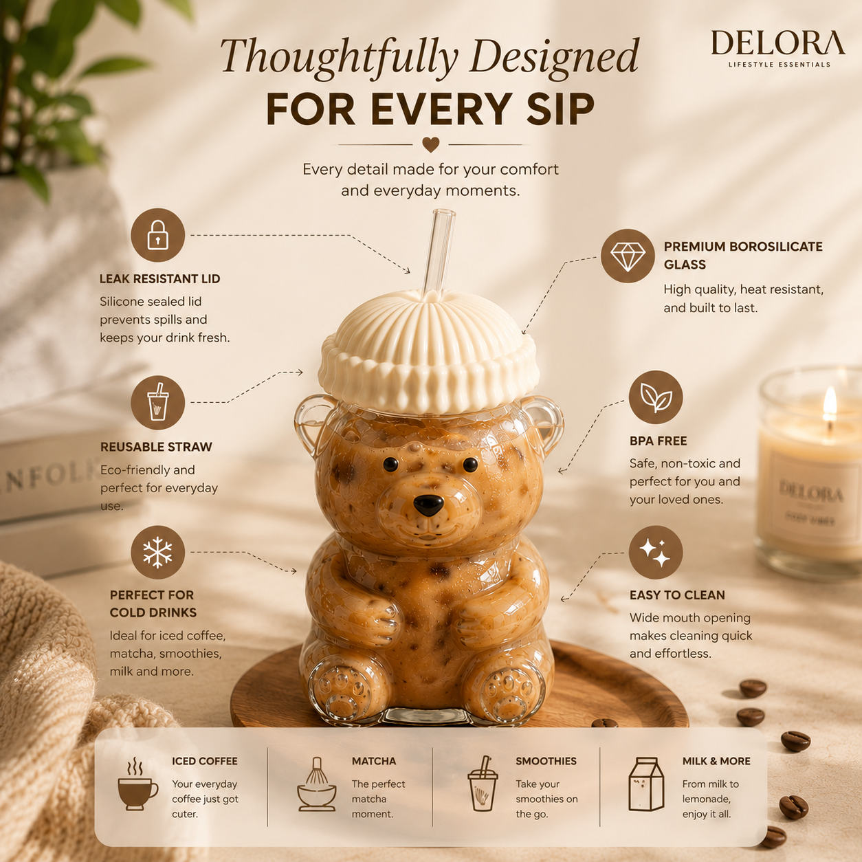 DELORA Cozy Bear Cup™