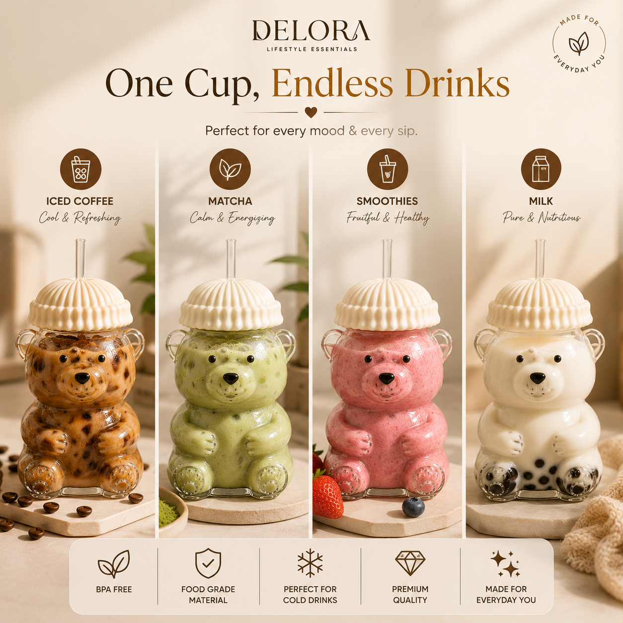 DELORA Cozy Bear Cup™